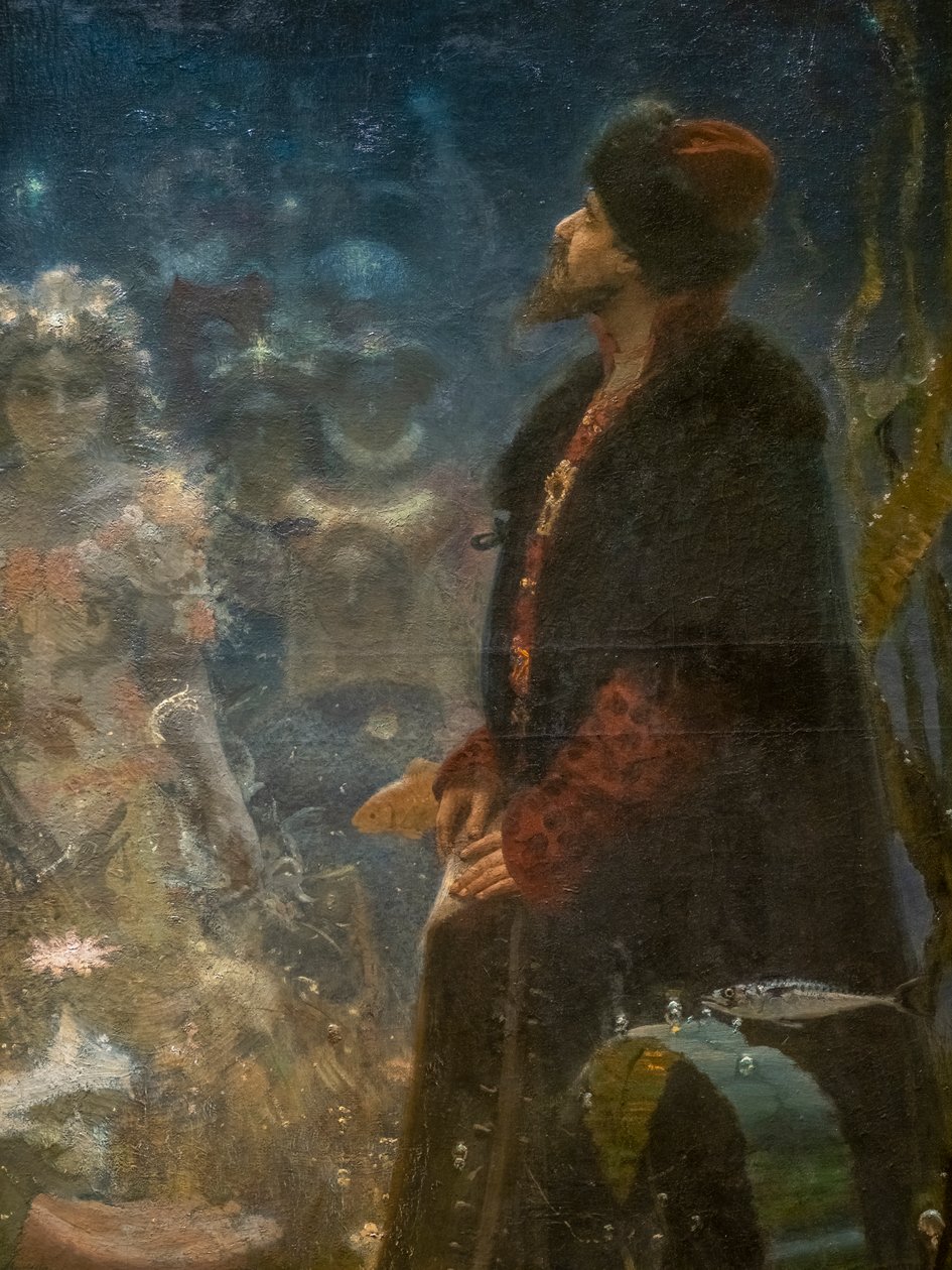 SADKO EN EL REINO SUBMARINO (detalle) de Ilya Efimovich Repin