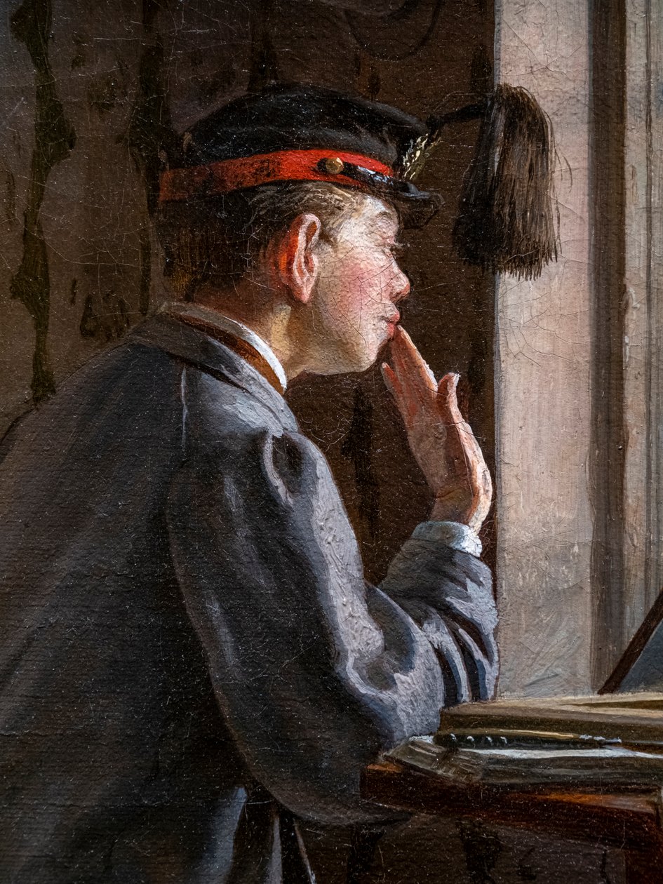 Alumnas que se preparan para un examen (detalle) de Ilya Efimovich Repin