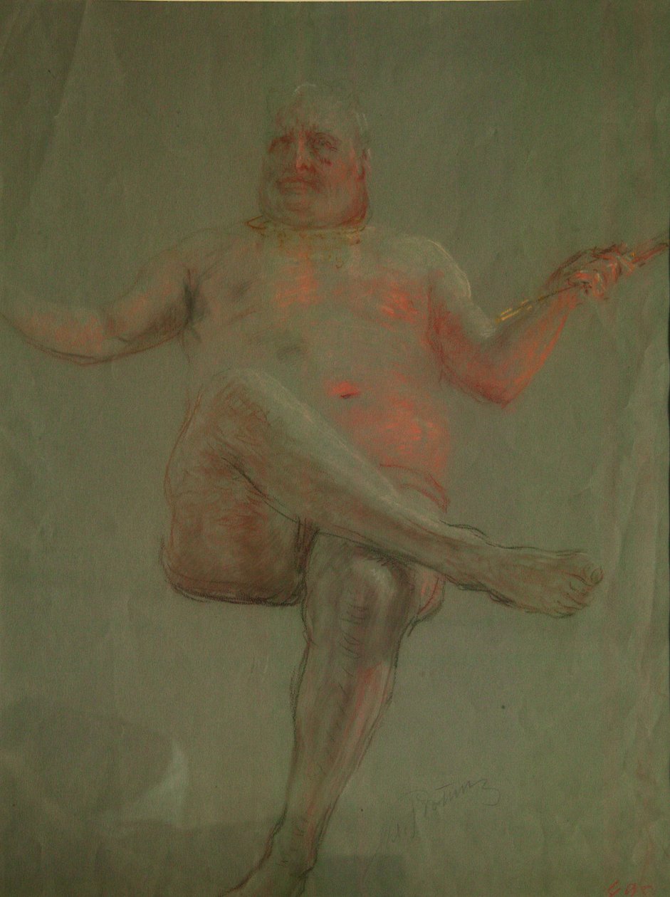 Estudio para ¡Apártate de Mí, Satanás!, 1890s de Ilya Efimovich Repin