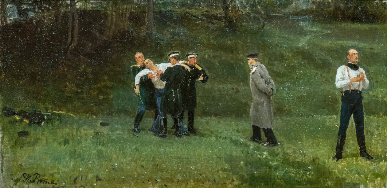 EL DUELO de Ilya Efimovich Repin