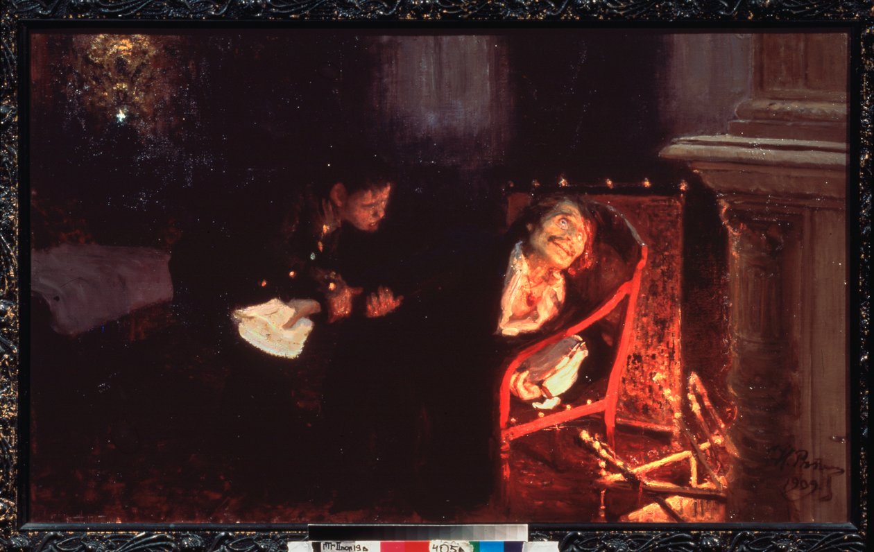 La autoinmolación de Nicolas Gogol (1809-1852) de Ilya Efimovich Repin