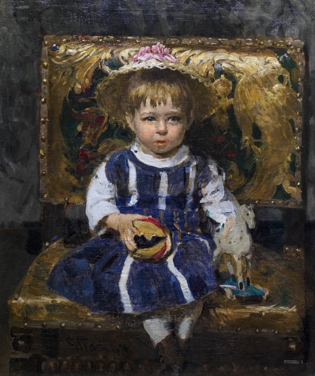 VERA REPINE NIÑO de Ilya Efimovich Repin