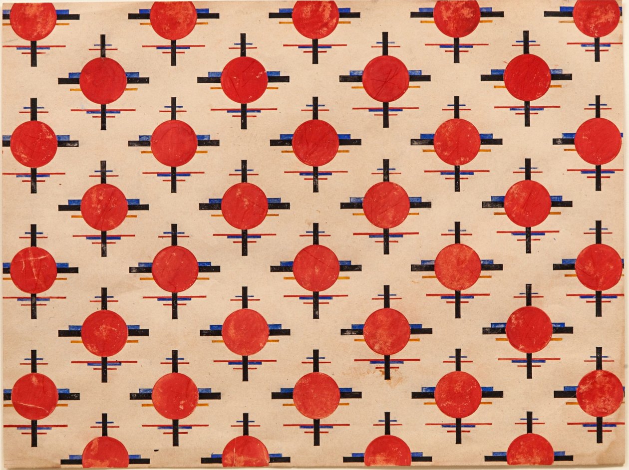 Patrón Suprematista. Diseño de tela, ca 1921 de Ilya Grigorevich Chashnik