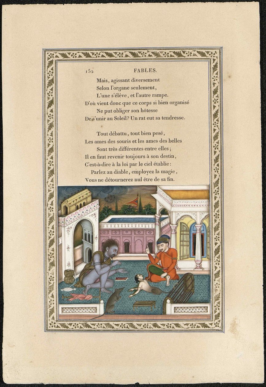 La ratona convertida en doncella, 1837-1839 de Imam Bakhsh Lahori