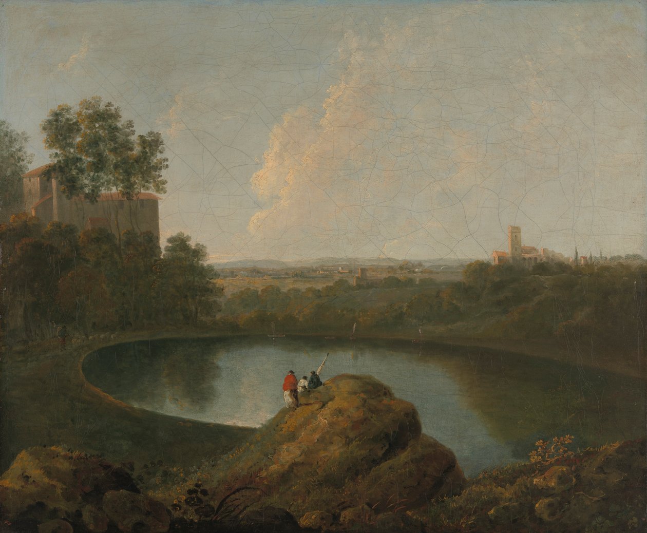 Cabeza del lago Nemi de Imitator of Richard Wilson RA