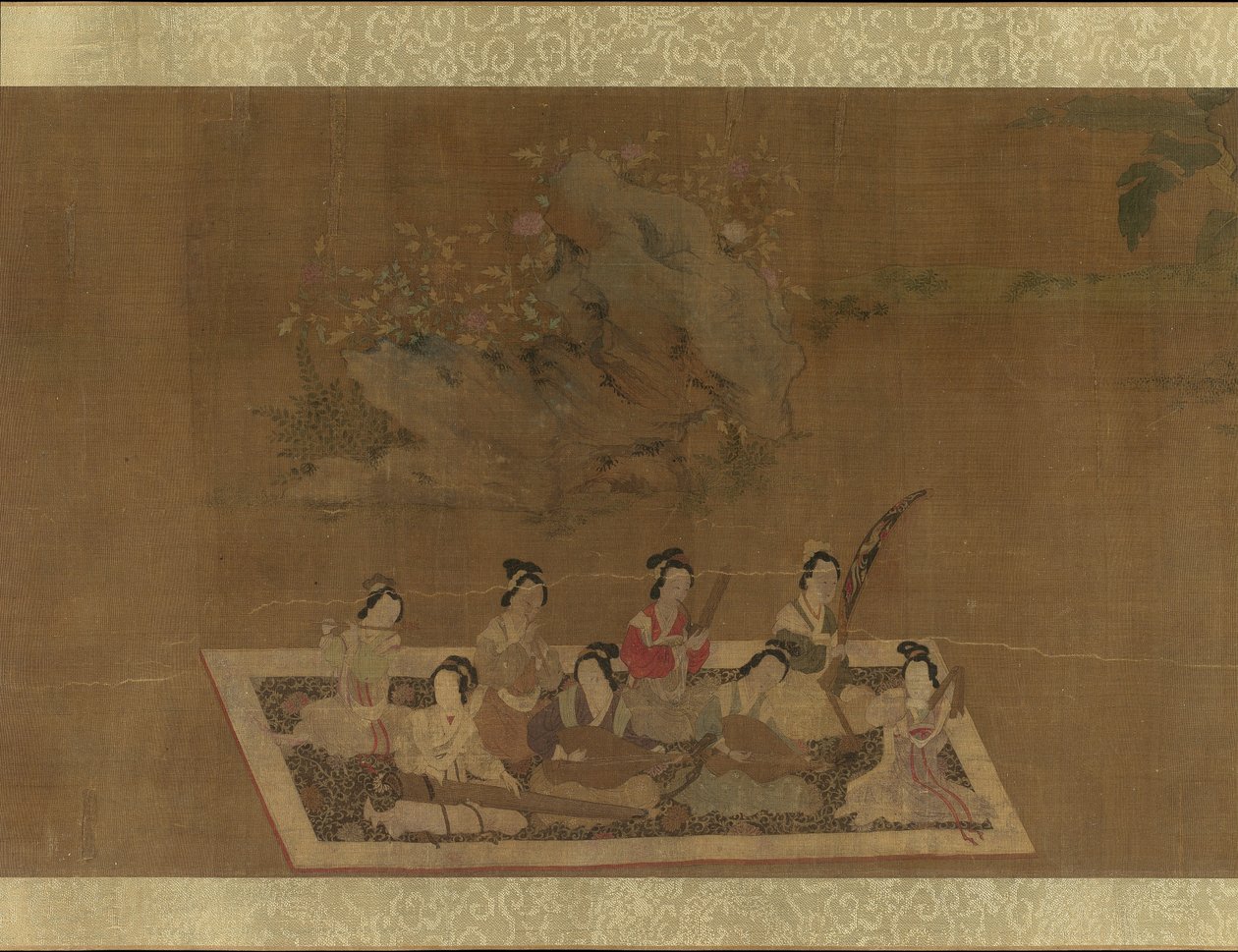 Lady Su Hui y su rompecabezas de versos, siglo XVI de In the style of Qiu Ying