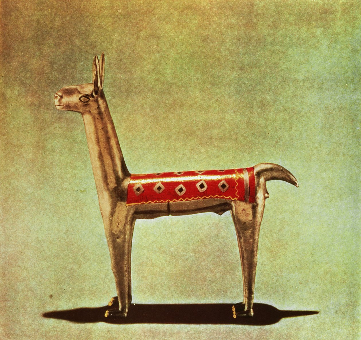 Figura de Llama de Plata, de Perú, después de 1438 de Incan
