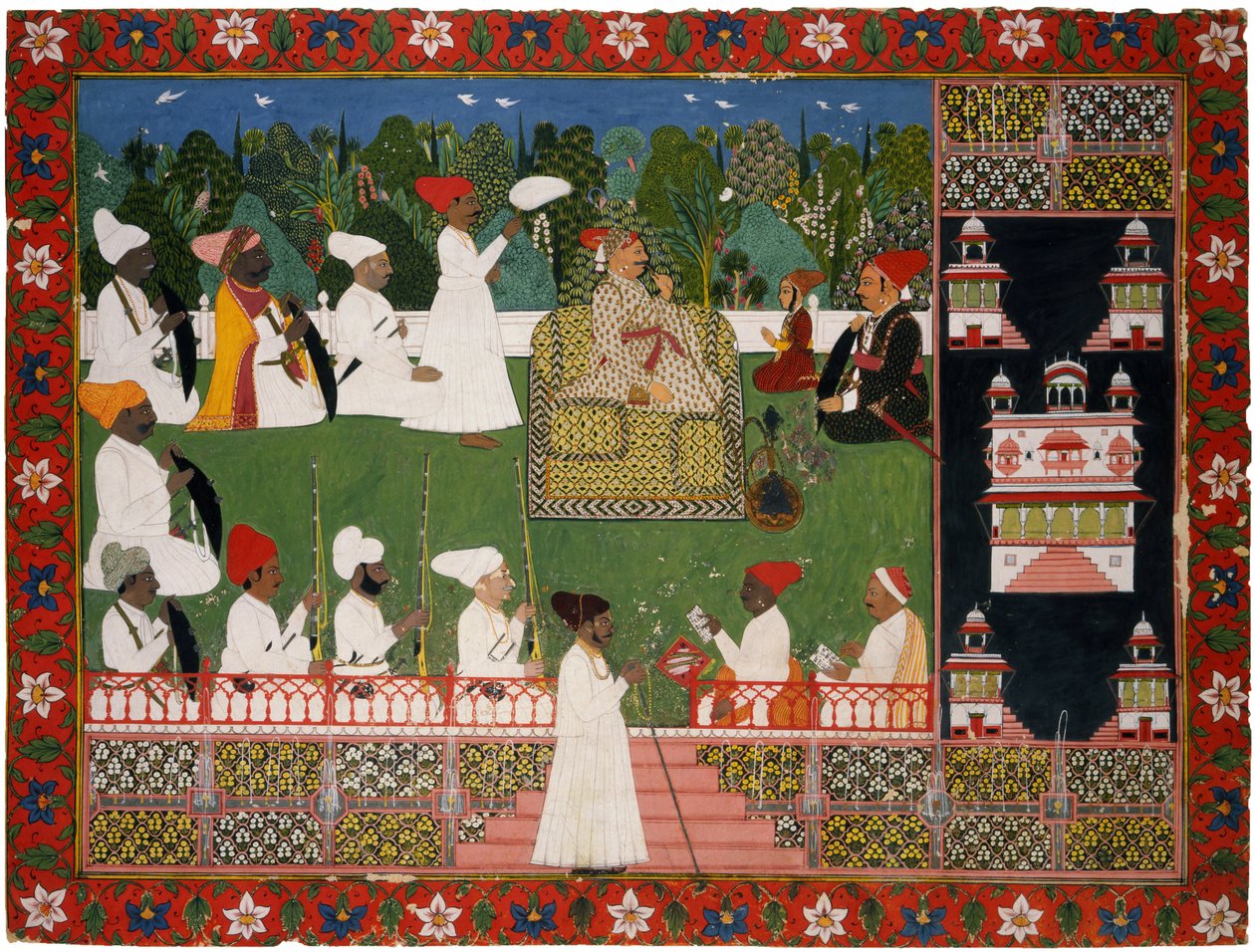 Ajit Singh 1678-1724, el Maharajá de Jodhpur, mediados del siglo XVIII de Indian Art