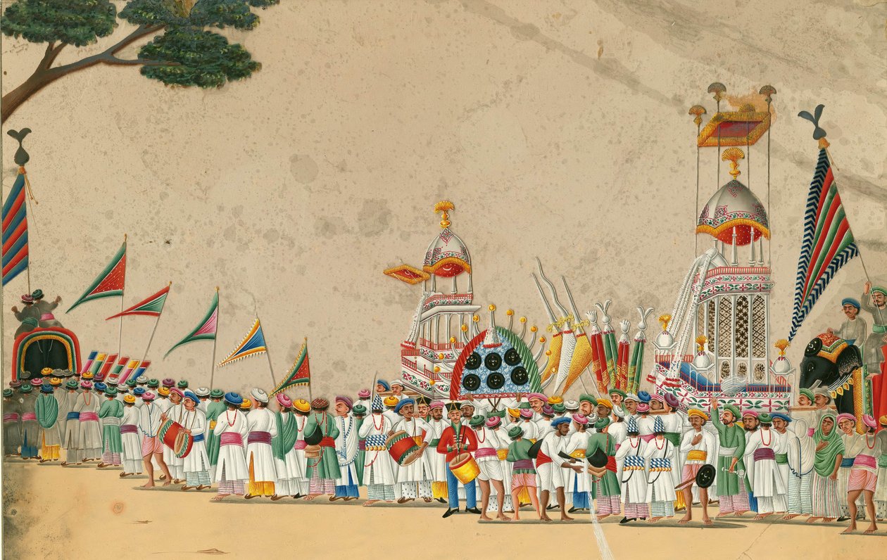 Procesión festiva, c. 1800 de Indian Art