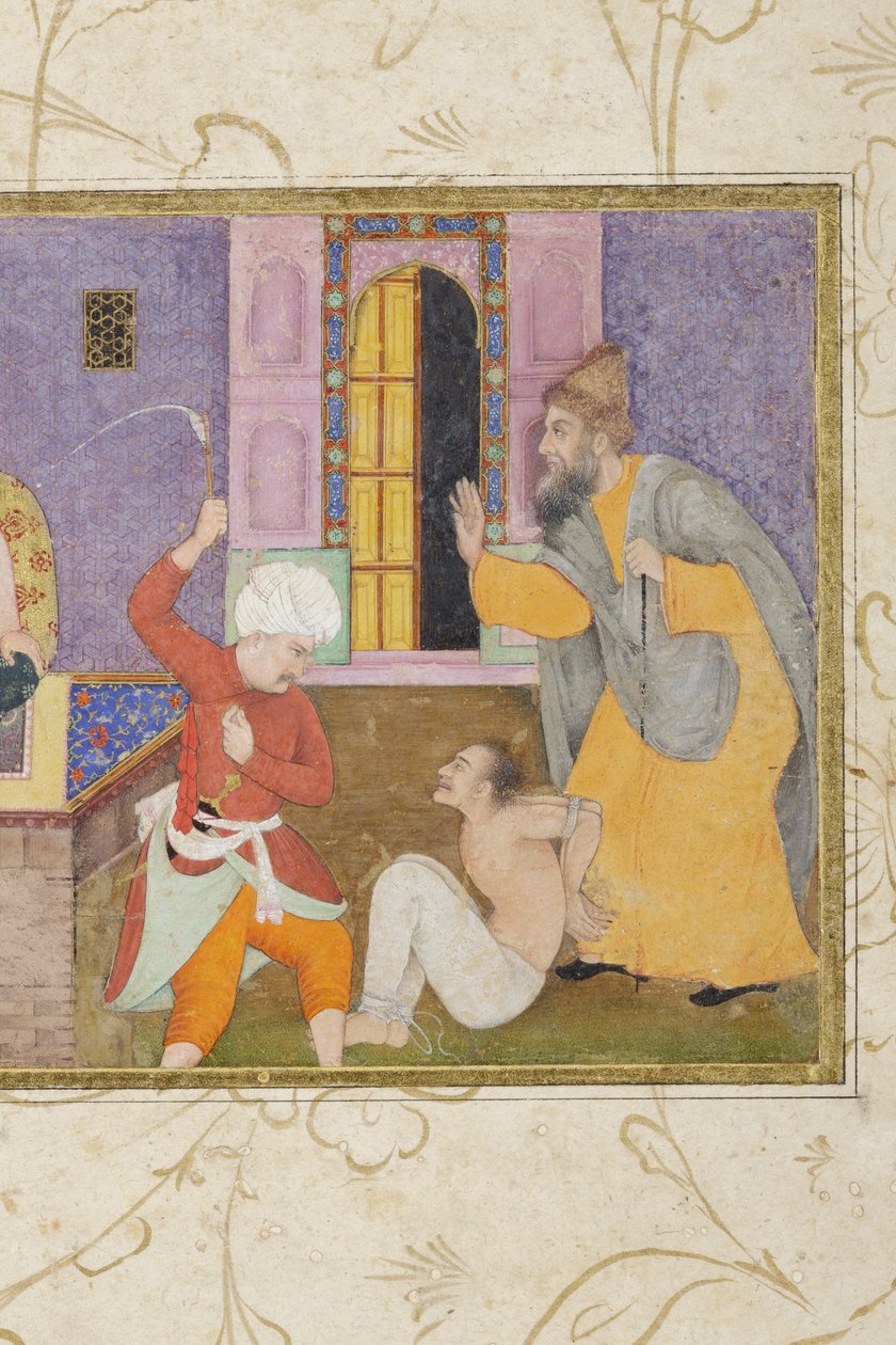 Un prisionero es llevado ante la justicia (detalle) de Indian School