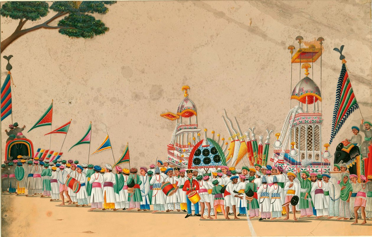 Arte indio: procesión de Indian School