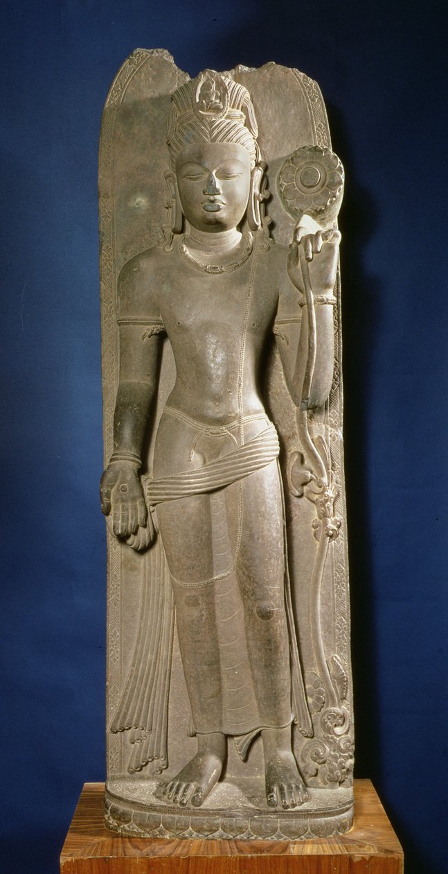 Bodhisattva Padmapani, Nalanda, Bihar, Dinastía Pala de Indian School