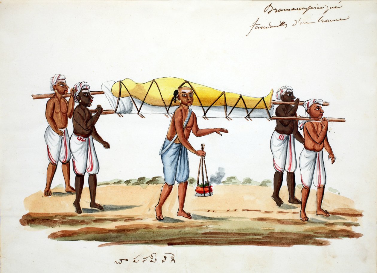 Procesión funeraria brahmán de Indian School