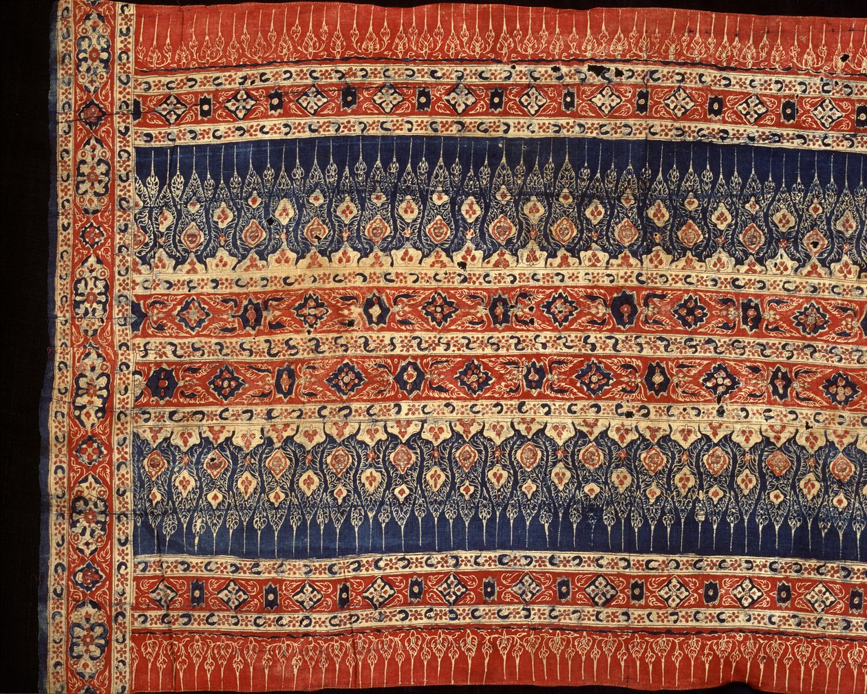Falda ceremonial de la Costa de Coromandel para el comercio tailandés de Indian School