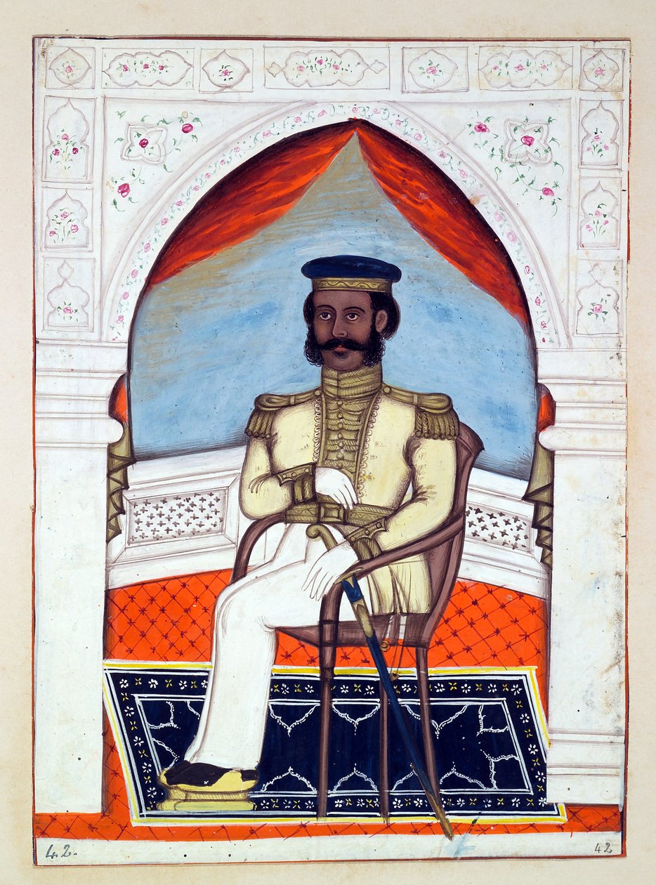 Coronel Dhunkal Singh, del Reino del Punjab, sus Gobernantes y Jefes, volumen II de Indian School