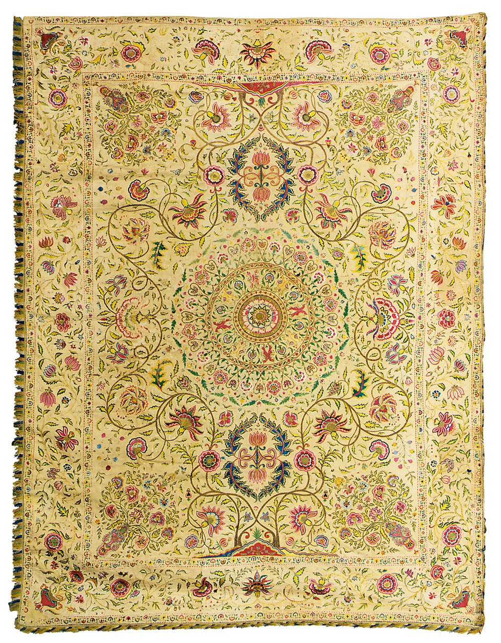 Cubrecama, Mughal de Indian School