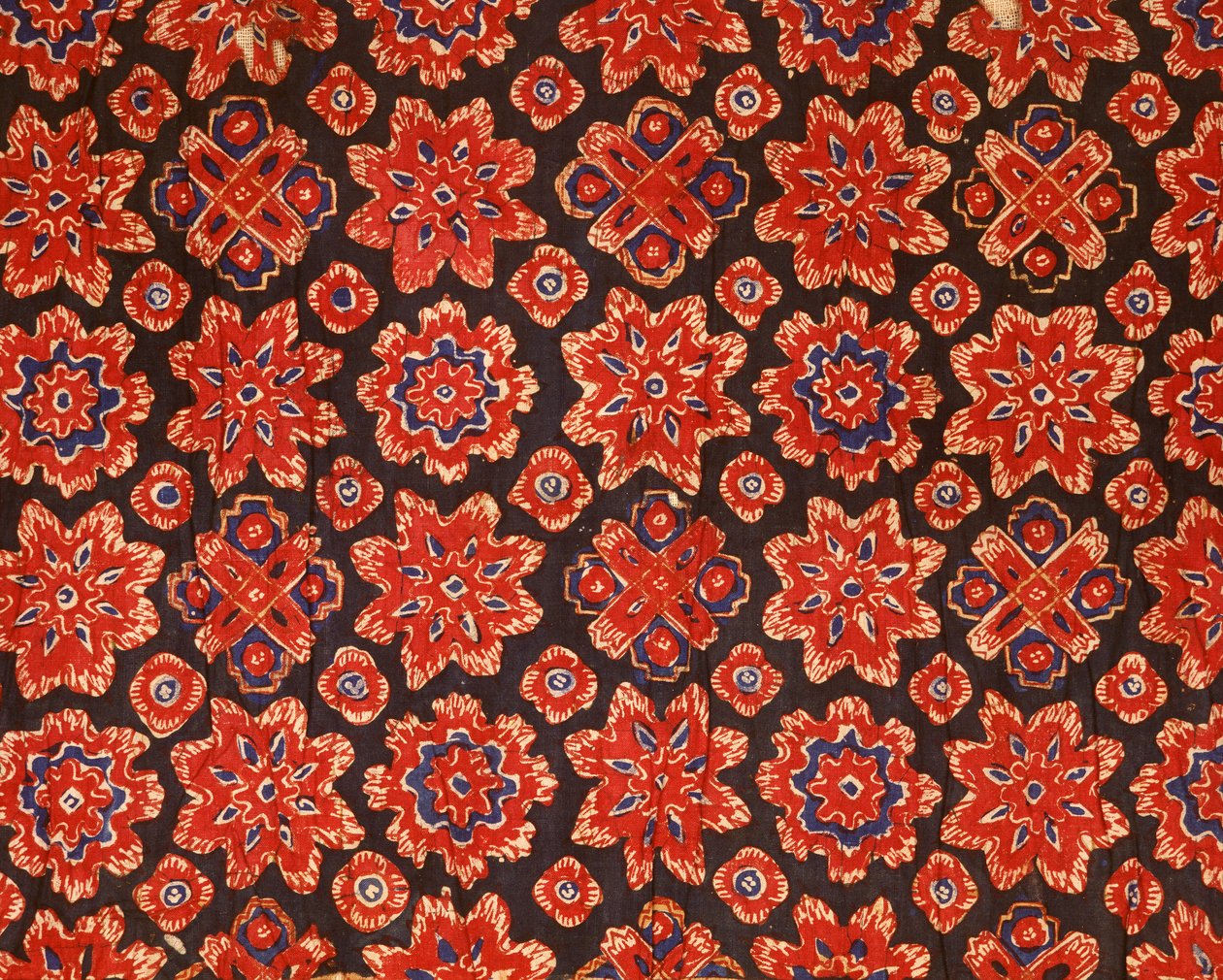 Tela con un diseño tailandés antiguo de Indian School