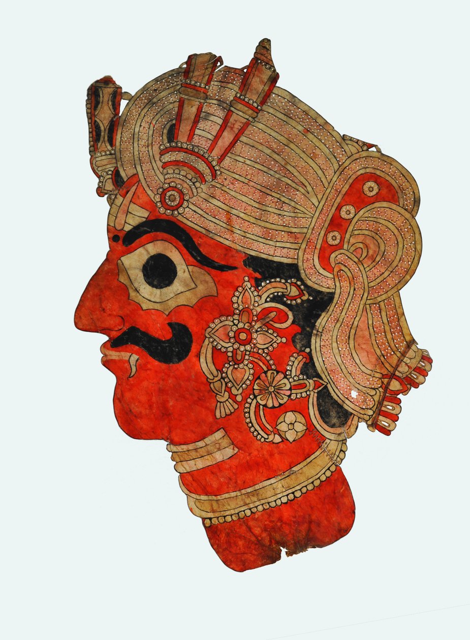 Marioneta gigante de sombra de Karnataka de Indian School