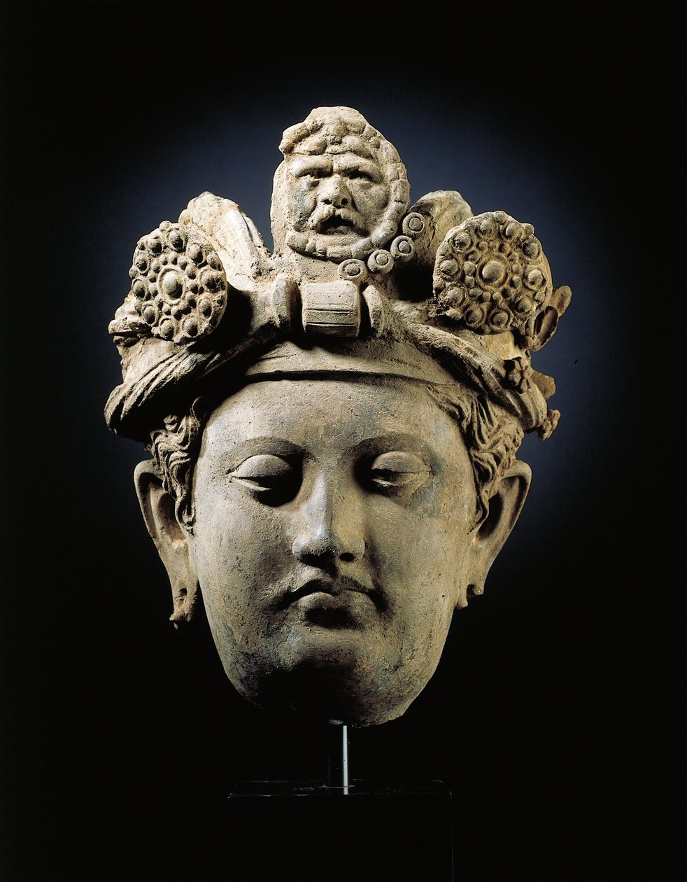 Cabeza de un Bodhisattva de Gandhara de Indian School