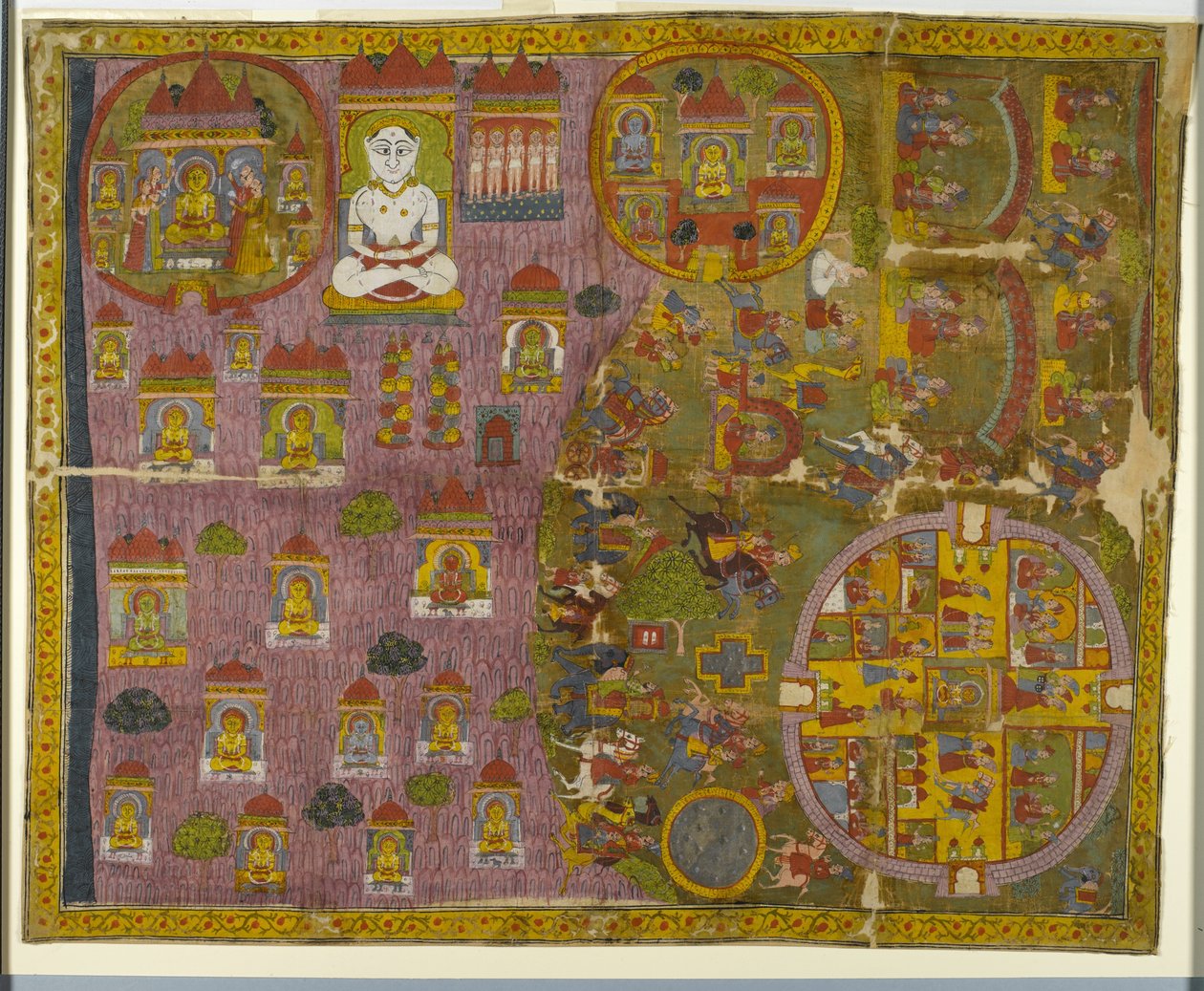Peregrinación jainista, hecha en Rajasthan, c.1750 de Indian School