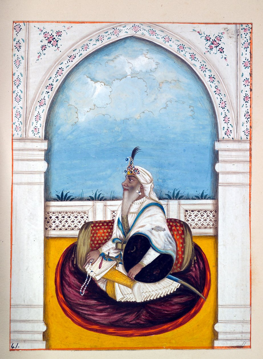 Jemadar Khushyal Singh, del Reino del Punjab, sus Gobernantes y Jefes, volumen II de Indian School