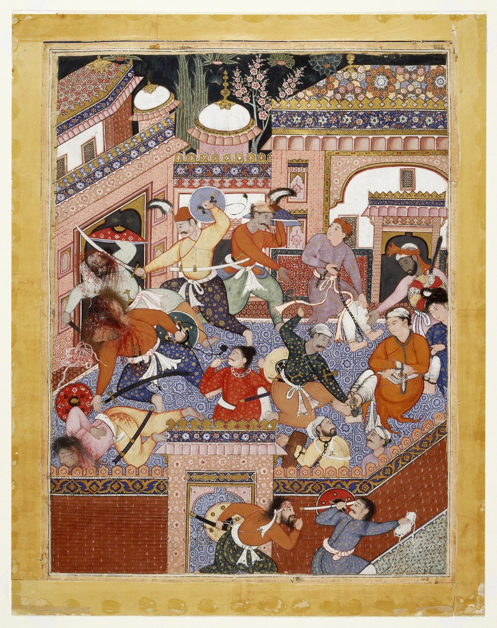 Liderados por Songhur Balkhi y Lulu el Espía, los Ayyars Degüellan a los Guardias de la Prisión y Liberan a Said Farrukh-Nizhad, 1557 - 1572 de Indian School