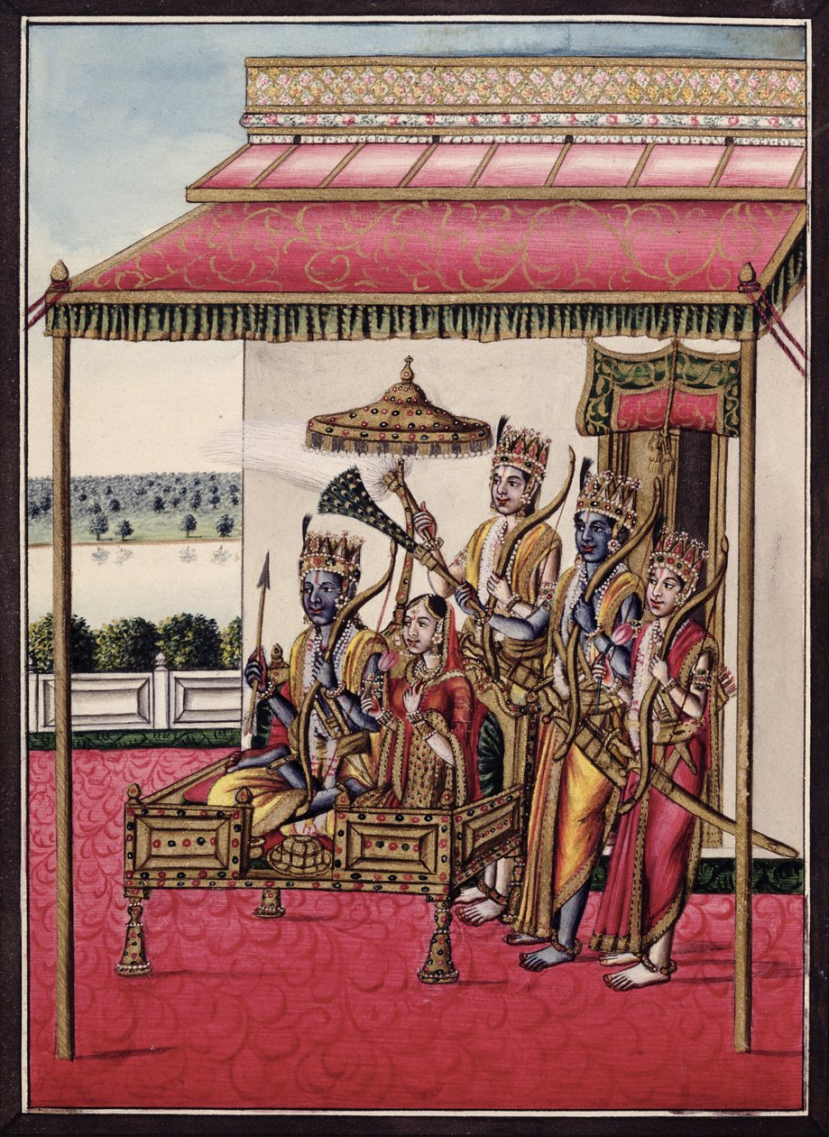 MSS EUR C 116/1 f.13v Rama, de la epopeya hindú 