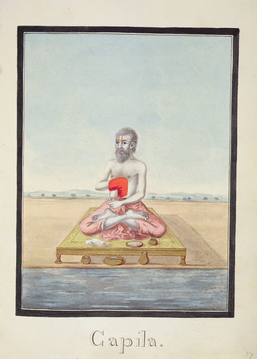 MSS EUR C 116/1 f.77r El sabio, Kapila, de la epopeya hindú 