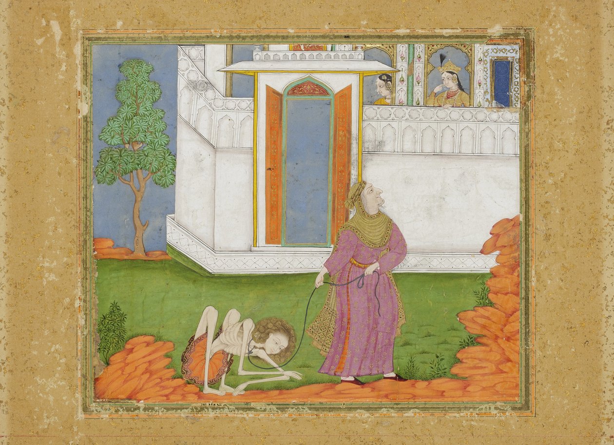 Majnun reducido a un estado abyecto de Indian School
