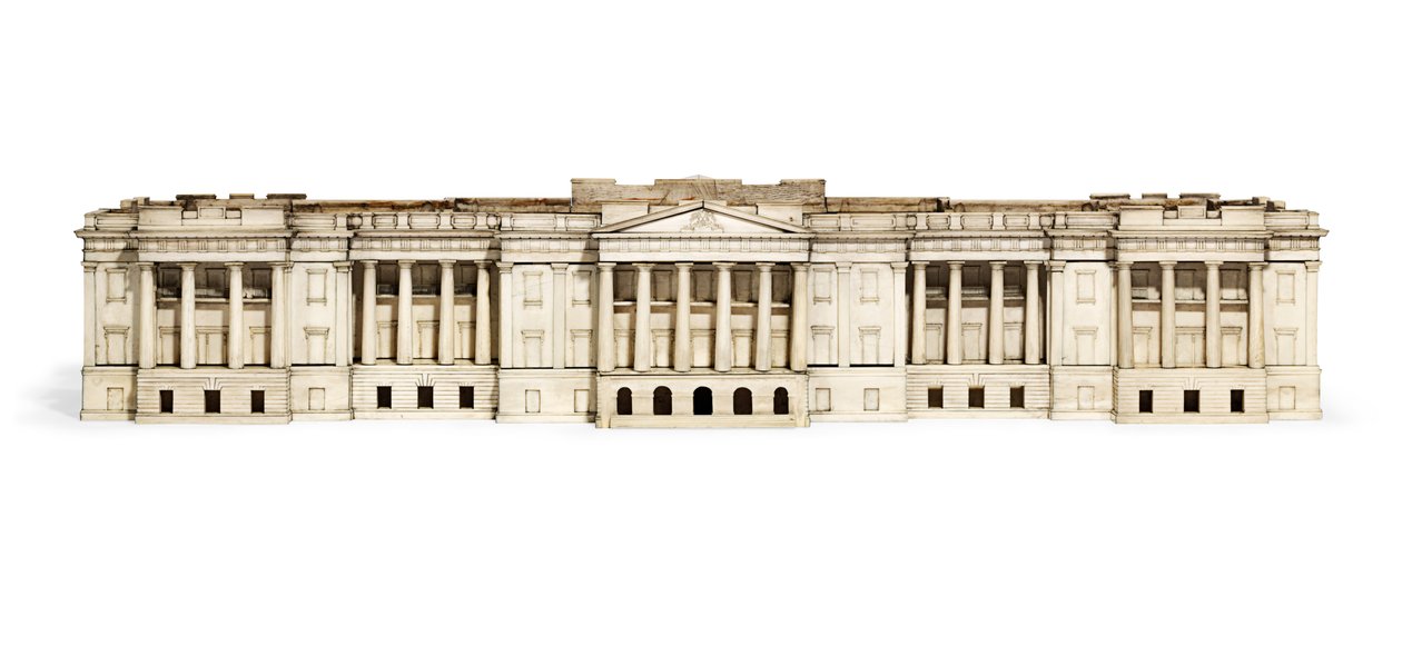 Modelo del Palacio Hazarduari, Murshidabad, c.1835 de Indian School