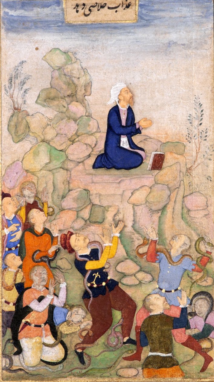 Moisés y la plaga de serpientes de Indian School