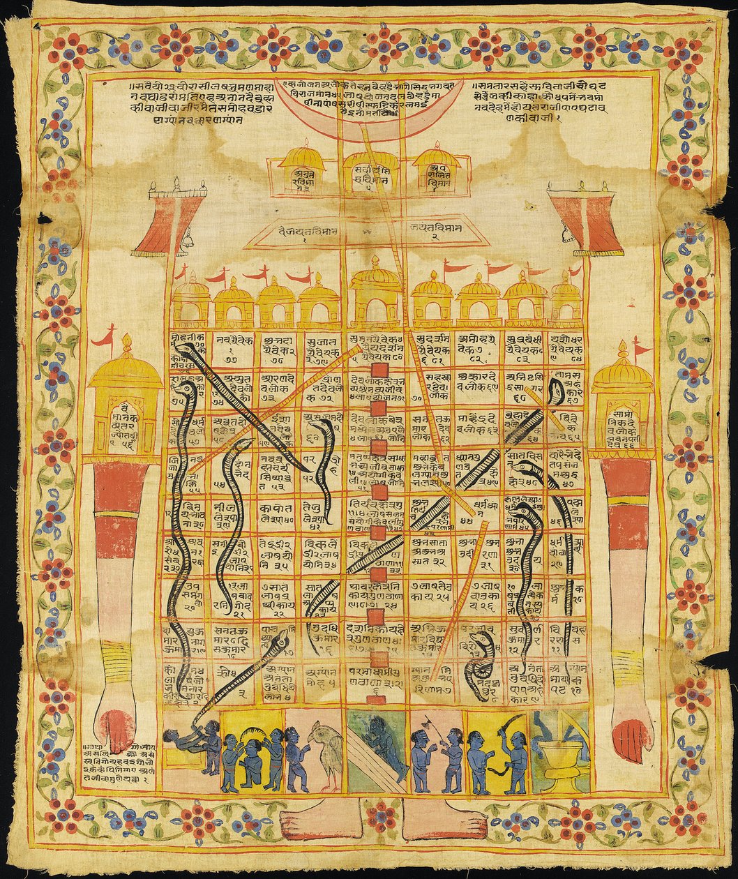 Pintura de Gyan Bazi, Rajasthan, finales del siglo XVIII de Indian School