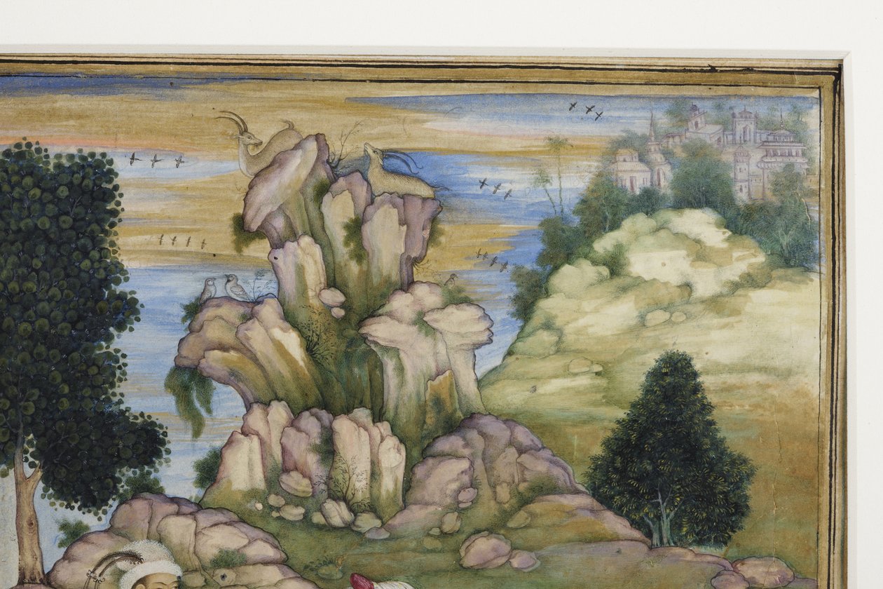Picnic durante una cacería (detalle) de Indian School