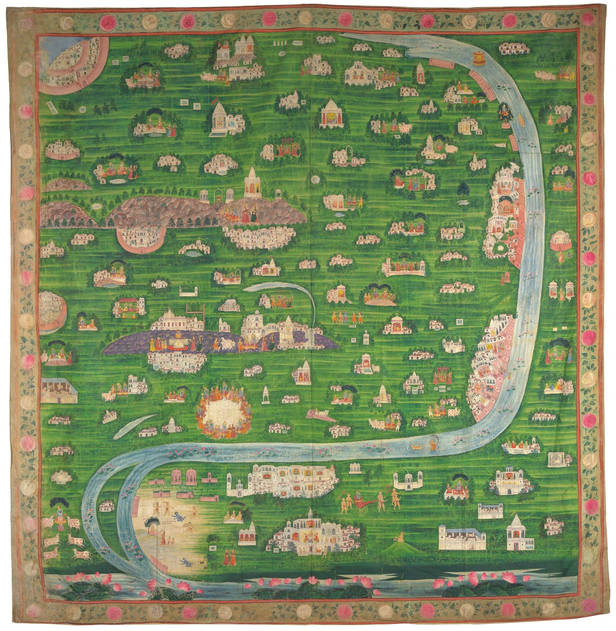 Mapa de peregrinación de Vraj de Indian School