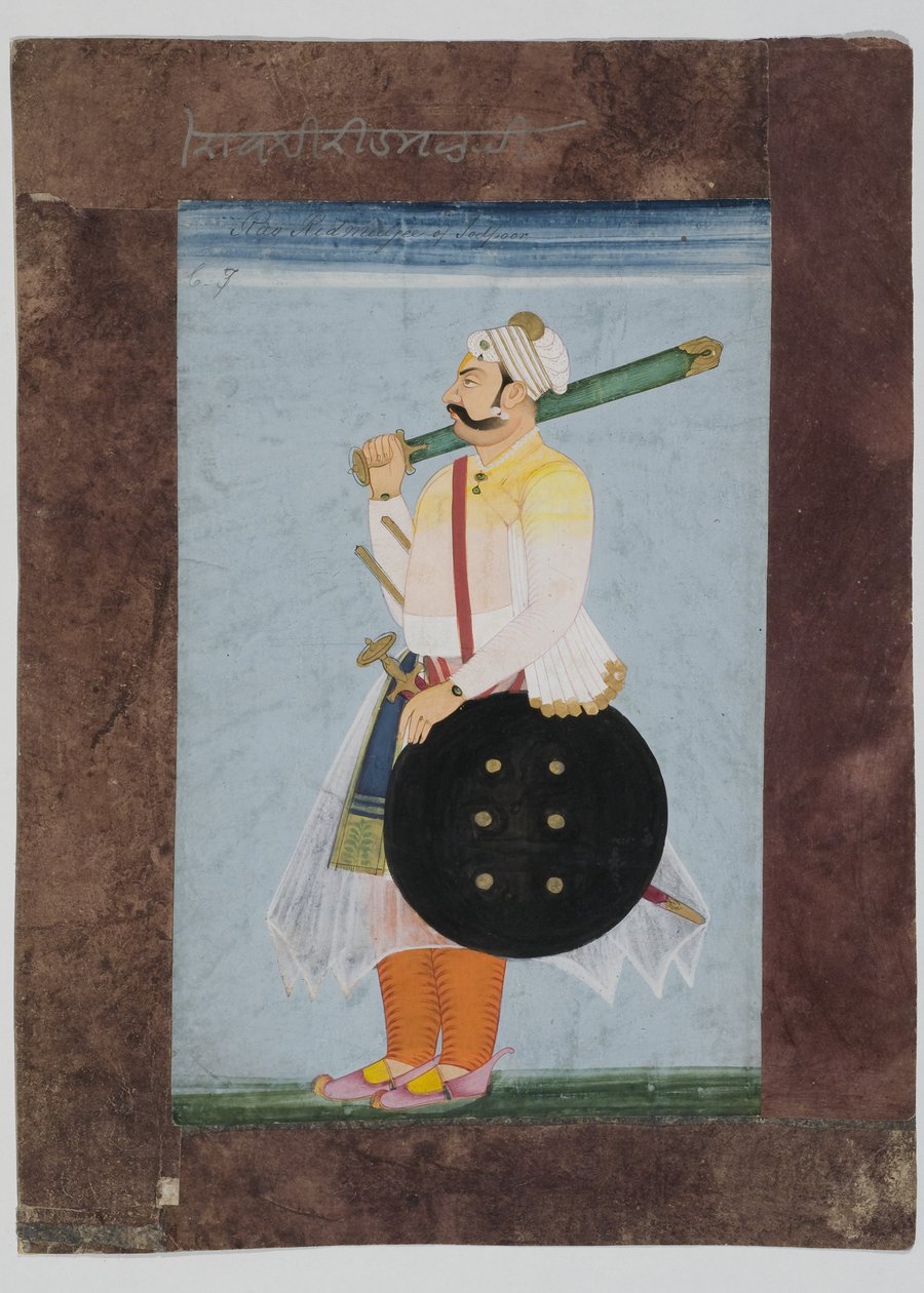 Retrato del jefe Rathor Ridmal de Indian School