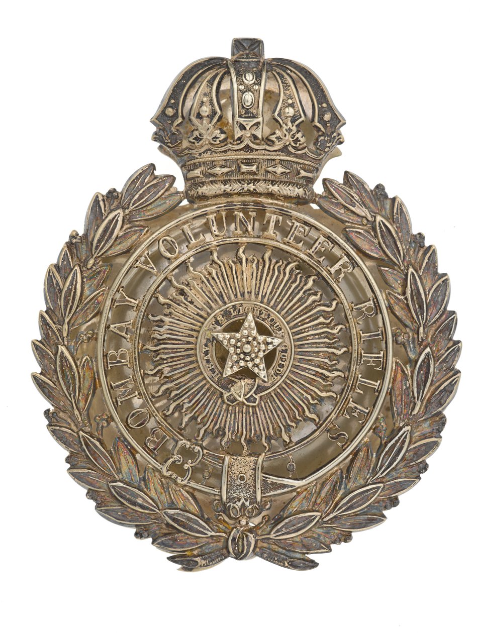 Placa de cinturón de bolsa, Bombay Volunteer Rifles, 1877-1901 de Indian School
