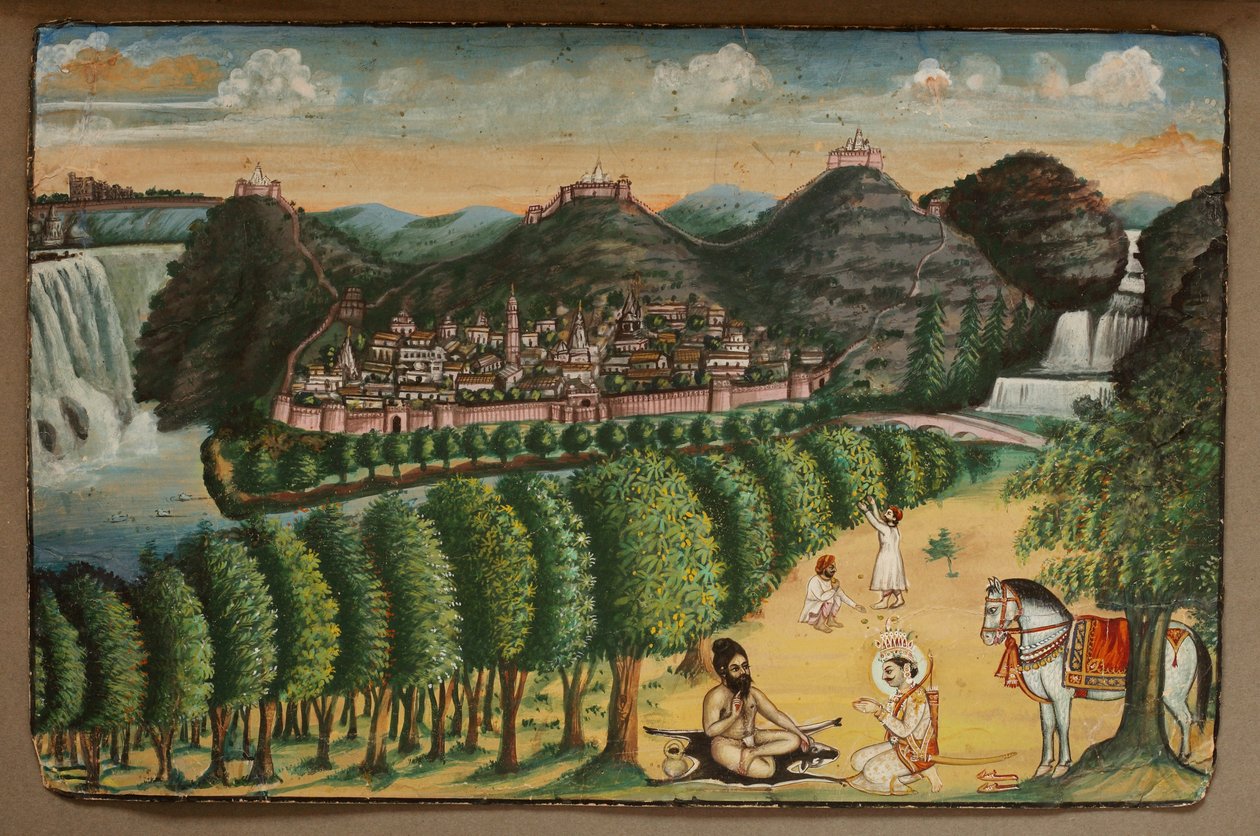 Príncipe visitando a un ermitaño de Indian School