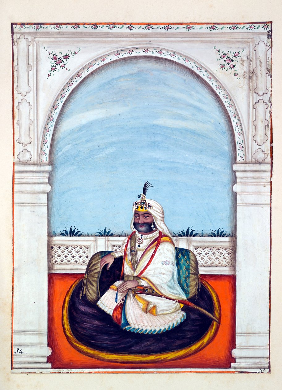 Sirdar Lehna Singh (Majithia), del Reino del Punjab, sus Gobernantes y Jefes, volumen II de Indian School