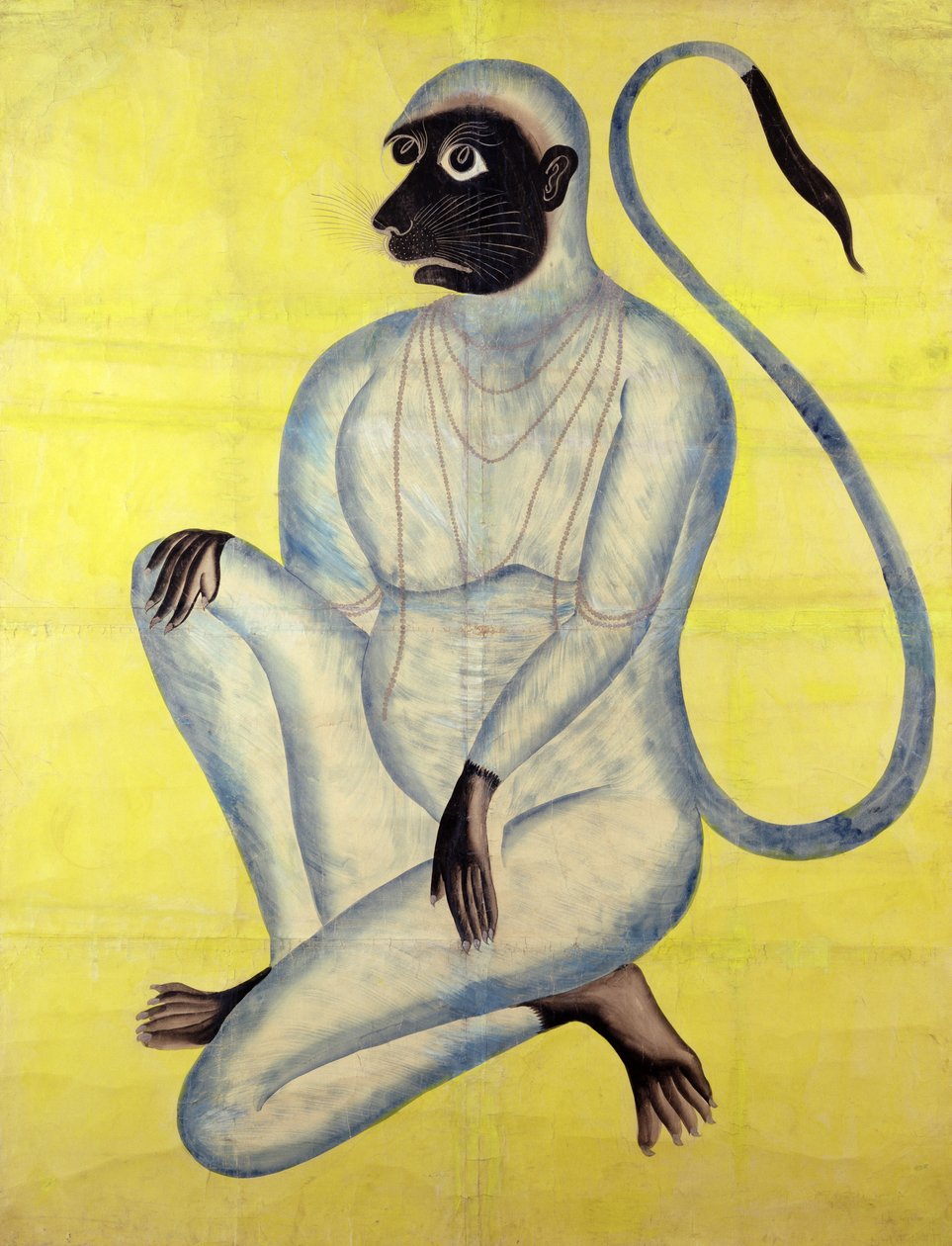 El Dios Mono Hanuman, Kalighat, Calcuta, c.1870 de Indian School