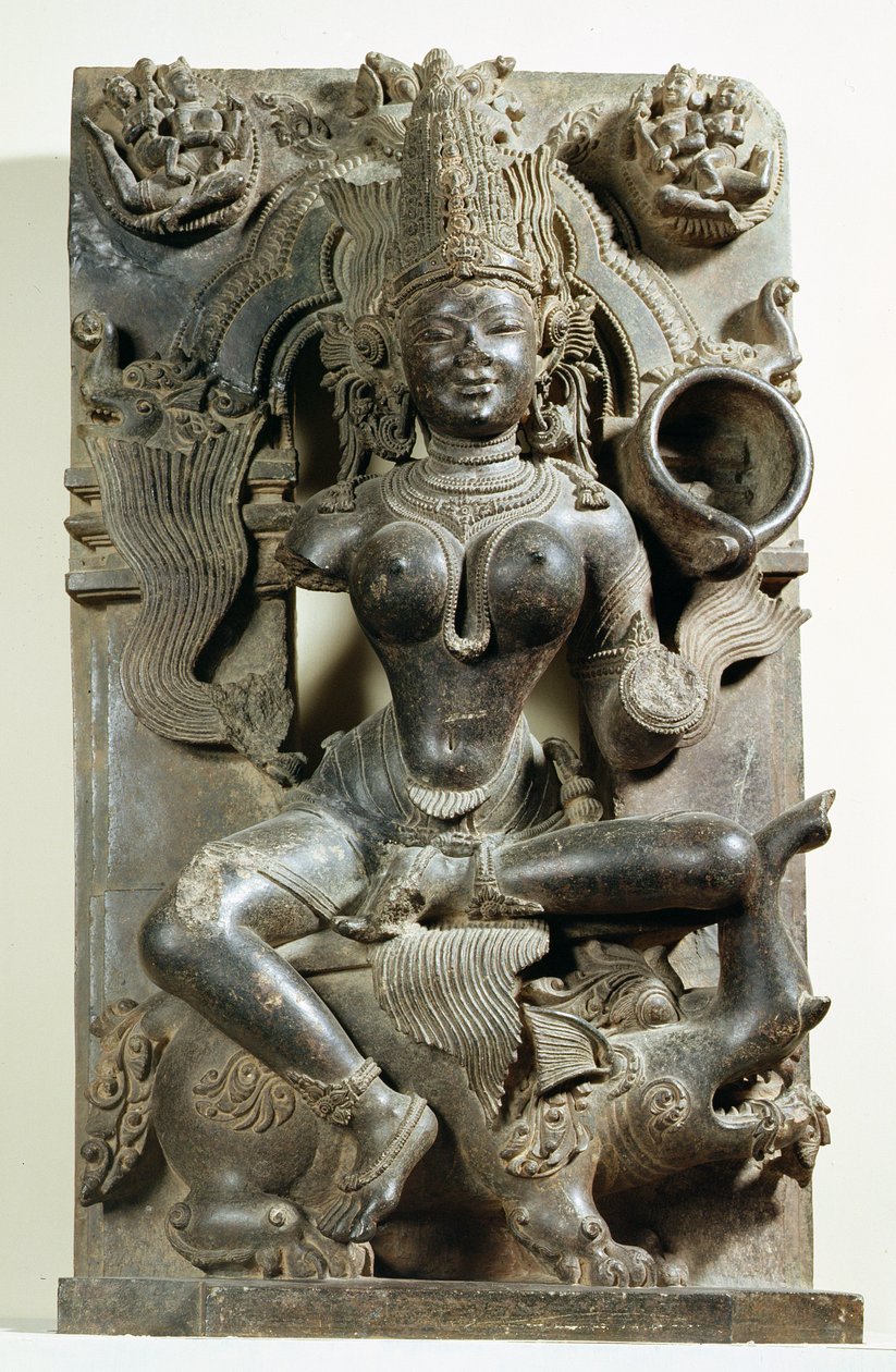 Varunani, escultura del Templo del Sol de Konark, Orissa, Dinastía Ganga Oriental de Indian School