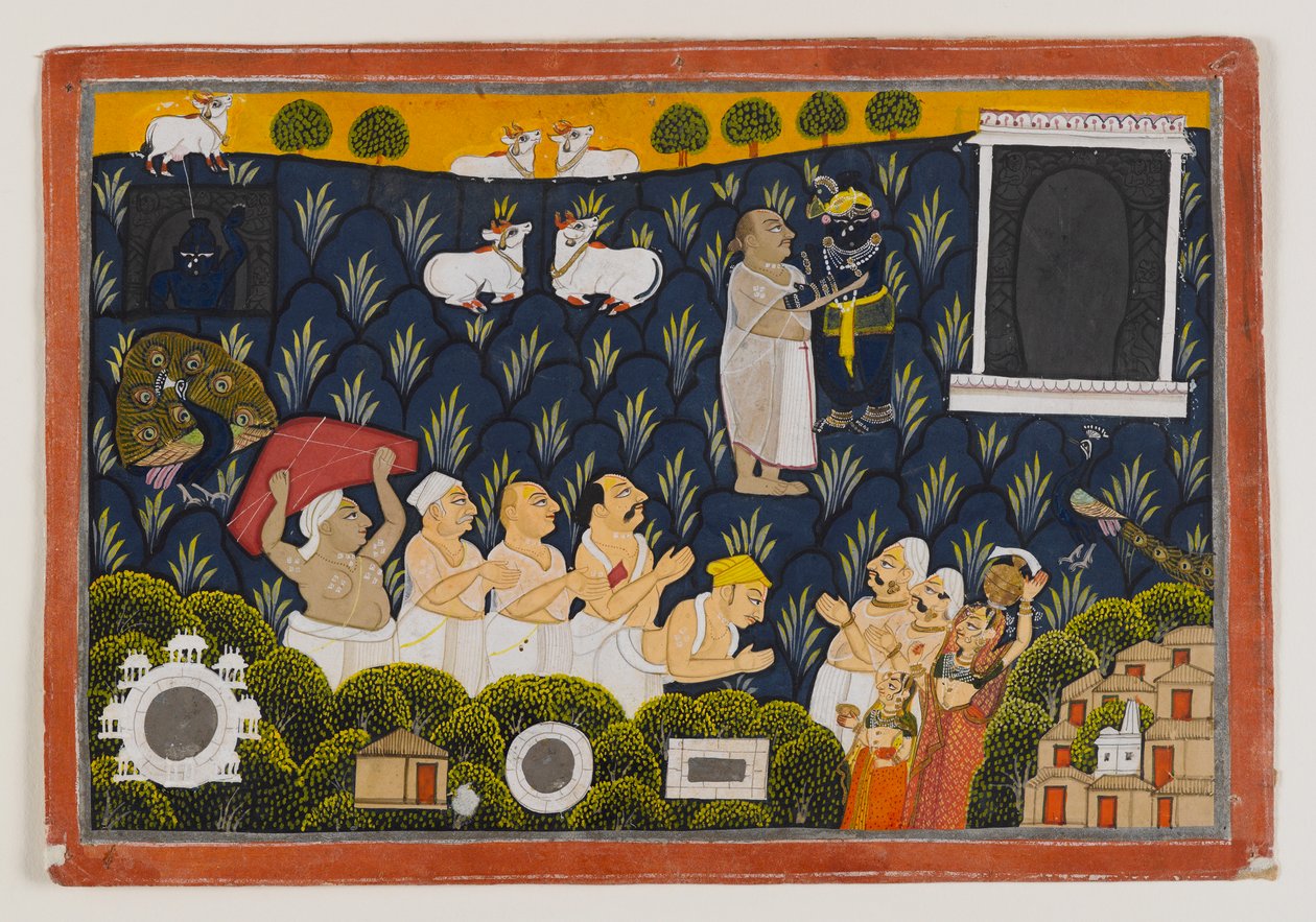 Adoración de Krishna de Indian School