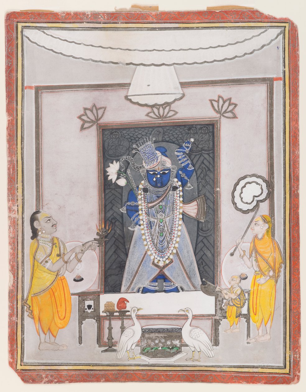 Adoración de Shrinathaji de Indian School
