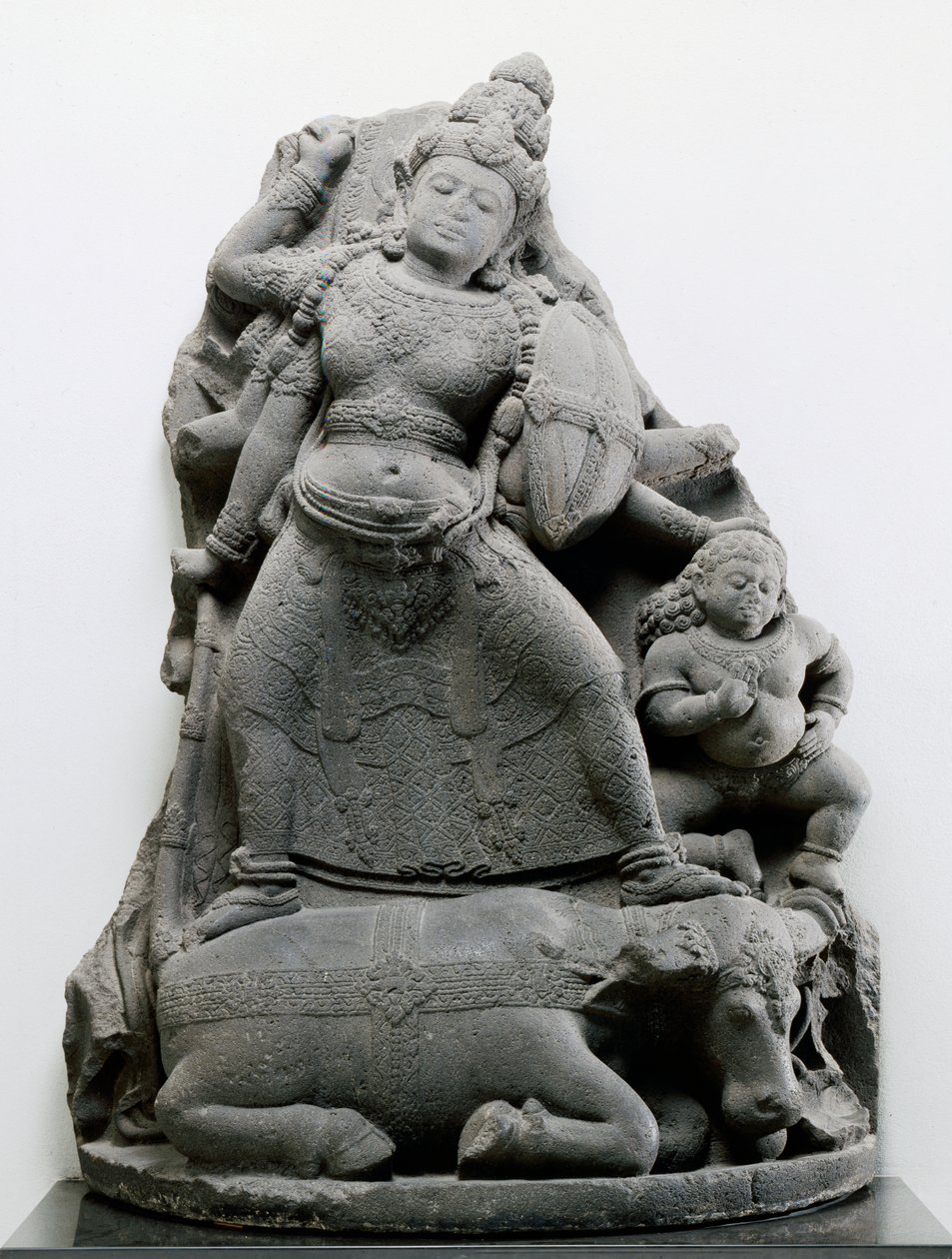 Durga matando a Mahisa, c.1300 de Indonesian School