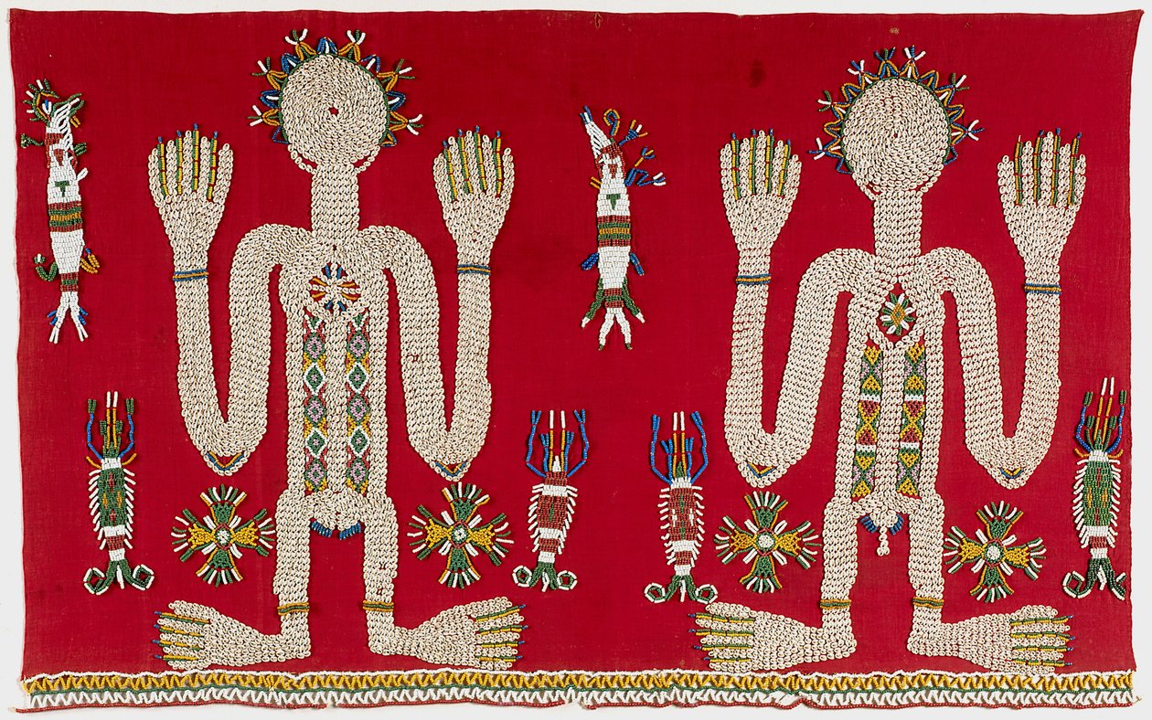 Falda ceremonial de mujer (Lau Hada) (tejido de algodón importado, conchas nassa, cuentas de cristal) de Indonesian School