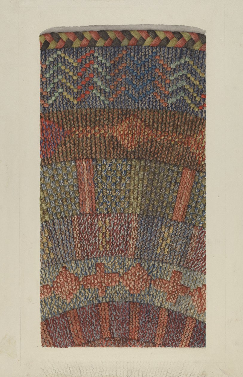 Alfombra tejida de Ingrid Selmer Larsen