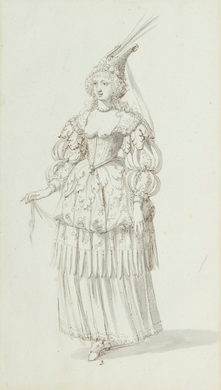 Cloris: boceto alternativo para Henrietta Maria, c.1631 de Inigo Jones
