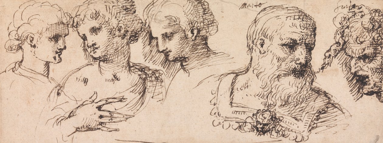 Cinco cabezas clásicas de Inigo Jones