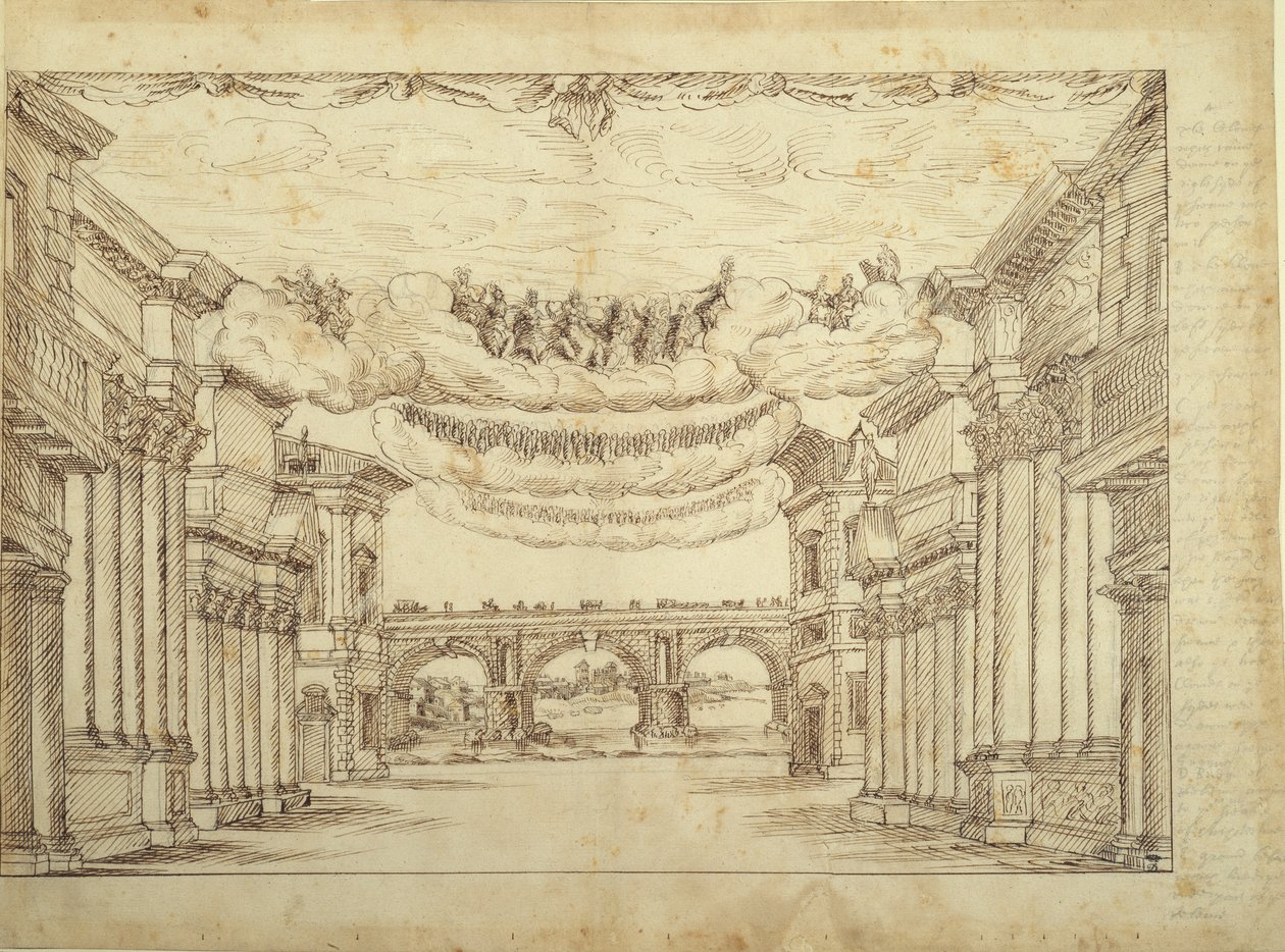 Los suburbios de una gran ciudad, c.1639 de Inigo Jones