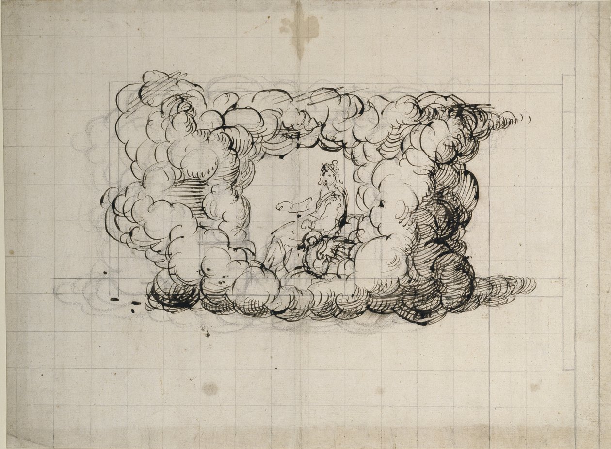 Dibujo de teatro de Inigo Jones