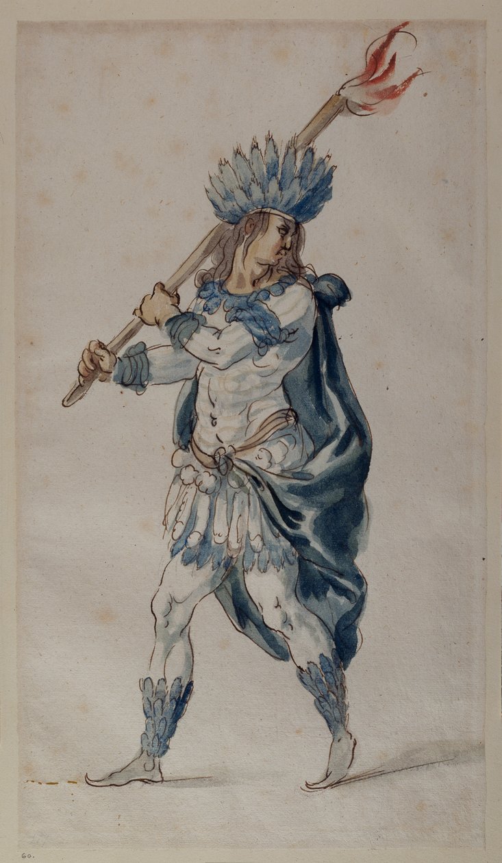 Portador de antorcha: un indio de Inigo Jones